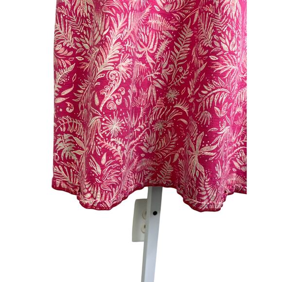 Patagonia Amber Dawn Dress Women L Pink Floral Criss Cross Back Worn Wear - Picture 4 of 8